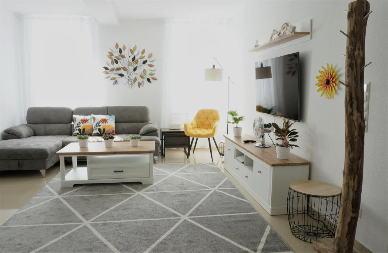 Mein Apartment Flowers Mit Kamin, Bis 10 Personen Frankenthal  Kültér fotó