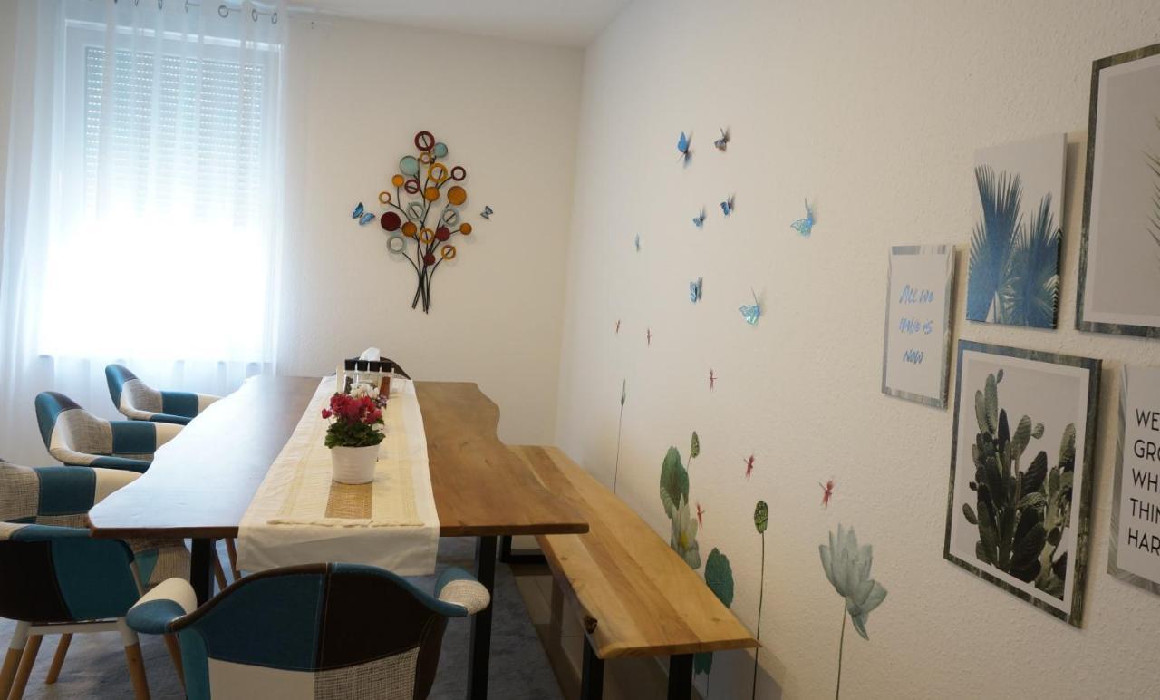 Mein Apartment Flowers Mit Kamin, Bis 10 Personen Frankenthal  Kültér fotó